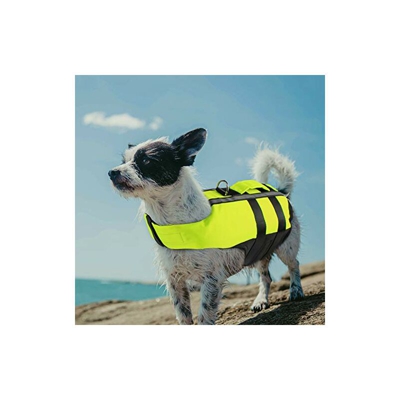 Giubbotto di salvataggio per cani catarifrangente, per cani con impugnatura di salvataggio - Petleso