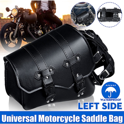 1x borsa da sella per moto per Harley Davidson sinistra