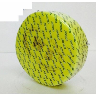 Corcos - Tampone per lucidatura giallo velcro a strappo lucidare w5 160 mm x 50 mm