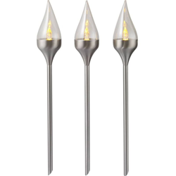 Lampada LED per giardino SY-4677492 Kit da 3 LED (monocolore) 0.07 W Bianco caldo Nero - Sygonix precio