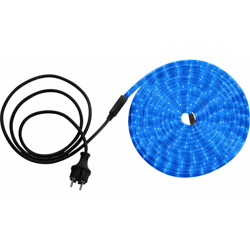 catena leggera plastica trasparente tubo decorativo 24 LED blu / m 38963 - Globo precio
