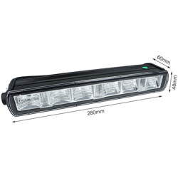 LEDLUX FS5030 Barra Led Fuoristrada Slim 30W 12V 24V 10'' 26cm Con Daylight Luce Diurne IP67 E9 Fila Unica Faro Led Trattore precio