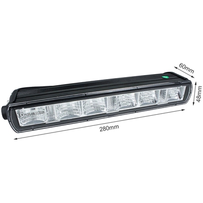 LEDLUX FS5030 Barra Led Fuoristrada Slim 30W 12V 24V 10'' 26cm Con Daylight Luce Diurne IP67 E9 Fila Unica Faro Led Trattore
