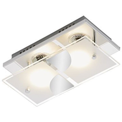 Briloner- Plafoniera Led 3W-250Lumen-3000K Cromo- Vetro Satinato Gu10 precio