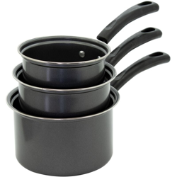 Set Casseruole 3 Pezzi 1 Manico Cm16/18/20 Grigio en oferta