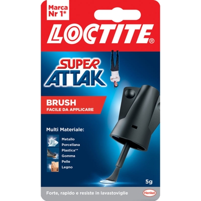 Henkel - 12 PZ Di ADESIVO ATTAK 'EASY BRUSH' GR.5
