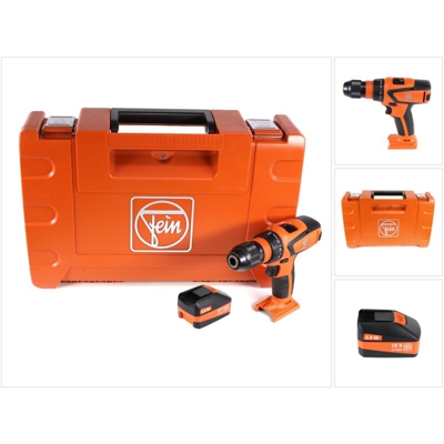 FEIN ASCM 18 QSW Trapano avvitatore a batteria 18V / 4 velocità / 40Nm + Valigetta da trasporto + 1x Batteria 6,0 Ah - senza caricabatterie