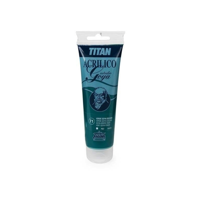 Colori verde Titan Goya Acrilici di studio | 71 Dark-Verde Goya - Tubo da 125 ml - 71 Dark-Verde Goya