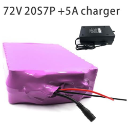 24.5ah 20s7p 72v Batteria E-bike Ebike Bicicletta Elettrica Li-ion Motocicletta Triciclo Personalizzabile 275x190x70mm en oferta