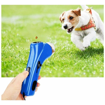 Lancia biscotti per cani fionda croccantini gioco addestramento cane animali