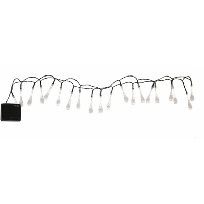 Harms - Lampada da esterno a LED a spina solare a LED a goccia con picchetto a terra decorazione da giardino lampada a catena leggera 507298