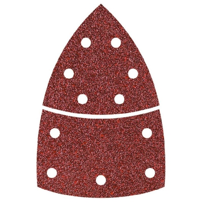 Strisce abrasive velcrate per levigatrice a delta / multiuso 40,80,120 - 15 piece - Wolfcraft