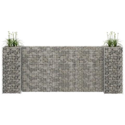 Gabbione Fioriera Ad ''''h'''' In Filo Di Acciaio 260x40x100 Cm en oferta