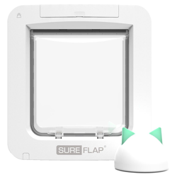 Porta per animali SureFlap Microchip Pet Door Connect - Adattatore per porta di vetro bianco precio