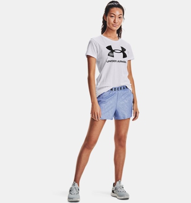 Shorts UA Play Up 3.0 Emboss da donna