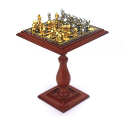 52 scene in miniatura di modelli di giocattoli alimentari, accessori per la casa delle bambole mini tavolo da scacchi B143-B en oferta