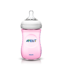 AVENT BIBERON NATURAL IN POLIPROPILENE DA 260 ML ROSA en oferta