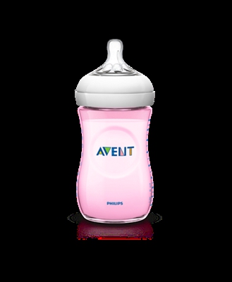 AVENT BIBERON NATURAL IN POLIPROPILENE DA 260 ML ROSA