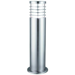 Paletto Luminoso Da Esterno 1 Luce Argento Satinato Ip44, Attacco E27 precio