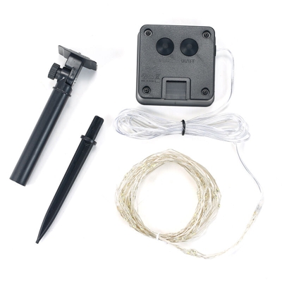 Strand 10 (200 LED) colonna di tubi recinzione solare giardino luci esterne impermeabili vacanza decorative con i pannelli solari interposti luce 8