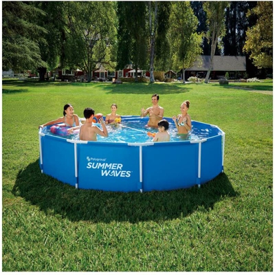 PISCINA ACTIVE FRAME ROTONDA CON POMPA A FILTRO - 366X76 CM - Summer Waves