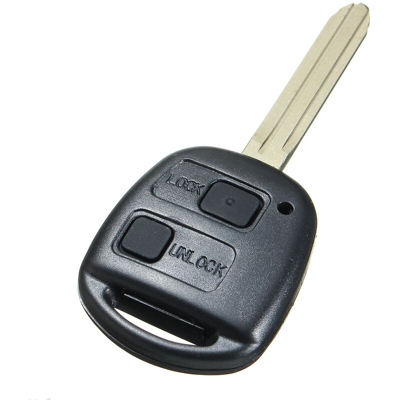 Drillpro - Guscio chiave telecomando a 2 pulsanti per Toyota RAV4 Camry Corolla Prado Avalon