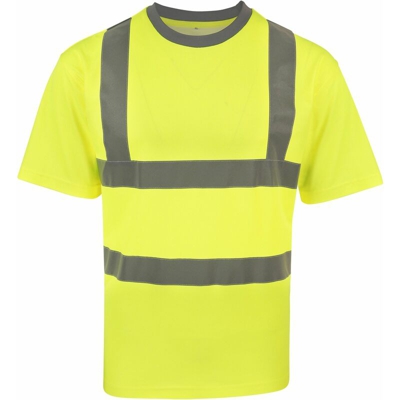 Hi-Viz Poly-Cotton Shirt - Hi-Viz Shirt 55%C45&%C | M - NEUTRO (SENZA PERSONALIZZAZIONE) - Yellow (G) - Yellow