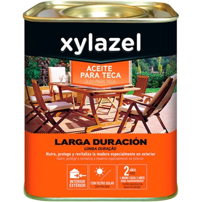 Olio di teak a lunga durata 750 ml noce - noce - Xylazel