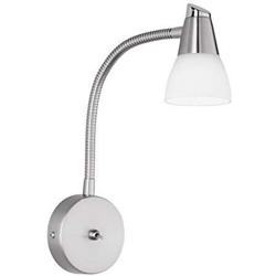 Hilton Spot Con Flex Acciaio Vetro Bianco 28W G9 precio