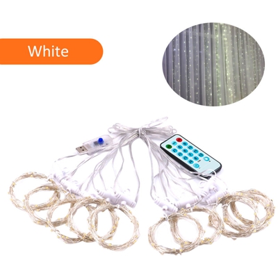DC 5 V 5 W 300 LED 10 parti barriera fotoelettrica di musica USB lampada telecomando alimentato 12 luci effetto modello / temporizzazione / regolare