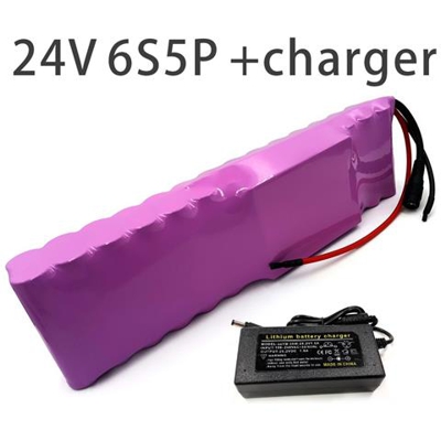 17.5ah 6s5p 24v Batteria E-bike Ebike Bicicletta Elettrica Li-ion Personalizzabile 280x70x50mm