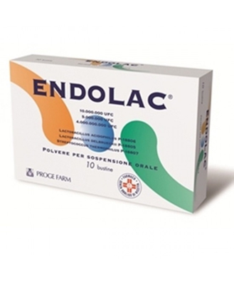 Proge Farm Endolac Sospensione Orale Trattamento Sindromi Intestinali 10 Bustine