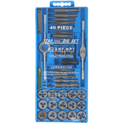 Augienb - Set di maschi e matrici da 40 pezzi con viti filettate per utensili metrici in acciaio legato en oferta