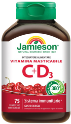 JAMIESON VITAMINA C 500 + D 75 COMPRESSE en oferta