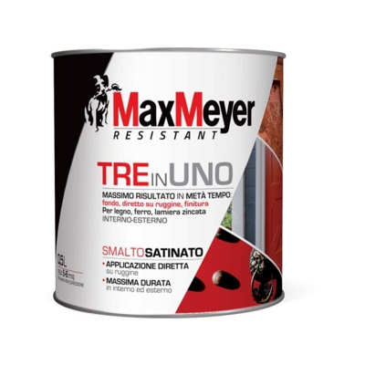 Cromology Italia Spa-c.i. - Smalto 3 in 1 Satinato Verde Scuro 0,5 l