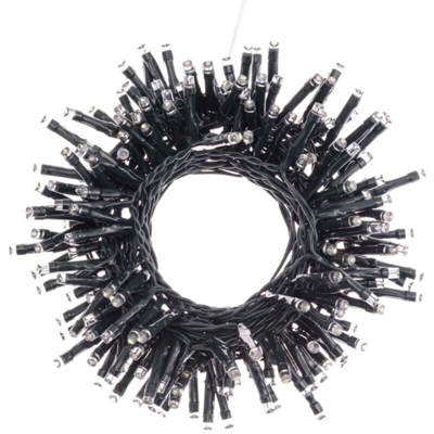 Luci natale catena 180 led 5mm luce esterno pile batteria telecomando decorazione natalizia (luce calda)