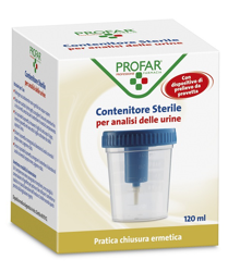 CONTENITORE URINE PROFAR CON TAPPO DI SICUREZZA 120ML características