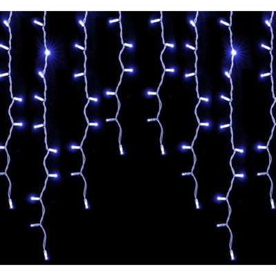 Partenope - Tenda Luminosa Natalizia Luci Led Natale Prolungabile Flash Esterno 3x0.9 mt - Temperatura di colore: Luce Bianca