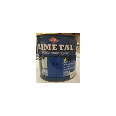BIMETAL - SMALTO ANTIRUGGINE BRILLANTE 750 ML BLU MEDITERRANEO 005 - Attiva