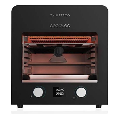 Txuletaco 8000 Inferno. Forno Per Arrosti. 2200w, Griglia In Ghisa, Vassoio In Pietra Per Pizze, 2 Teglie Raccolta Del Grasso, temperatura Fino 850º, Termometro Cucina Digitale Incluso