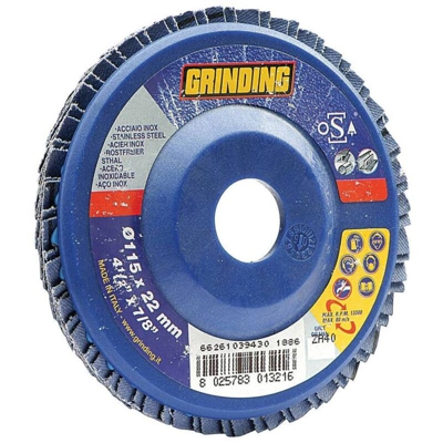 Dischi abrasivi lamellari 10 pz grinding mm.180x22 gr.80 disco a lamelle - Salone