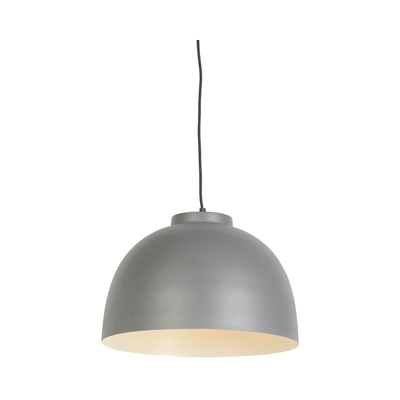 Lampada a sospensione hoodi - Moderno - Acciaio - Bianco/Grigio - Tondo Max. 1 x Watt - Qazqa