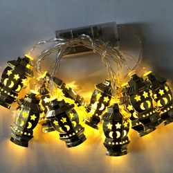 lanterne in ferro stringa di LED luce dorata lanterne decorative lanterna lanterne - 3 m 20 luce bianca calda - con una costante flash - sezione características