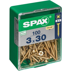 Lotto 100 Viti A Testa Svasata In Acciaio Spax Pozidriv Testa, Raggio Ř3 Mm X Mm L.30 características