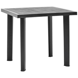 Tavolo Da Giardino Antracite 80x75x72 Cm In Plastica características