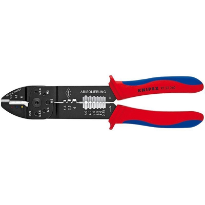 Knipex Pinza per capicorda verniciata nera rivestiti in materiale bicomponente 240 mm - 97 22 240 SB