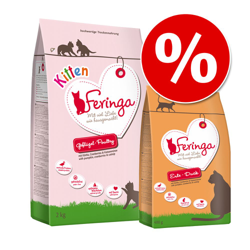 Set di transizione! Crocchette Feringa per gattini e gatti adulti - 2 kg Kitten Anatra + 400 g Adult Anatra características