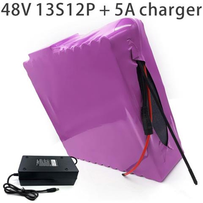 Batteria 42ah 13s12p 48v E-bike Ebike Bicicletta Elettrica Li-ion Personalizzabile 245x235x70mm