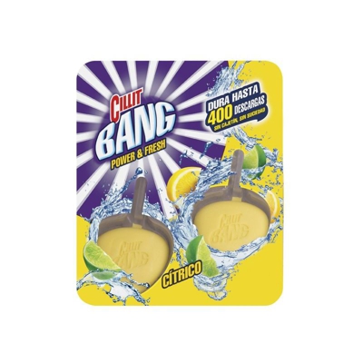 Deodorante in Pastiglie per WC agli Agrumi WC Power & Fresh Cillit Bang (Pacco da 2) x1