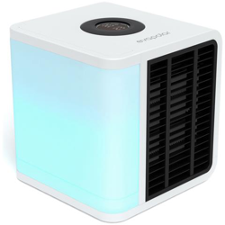 Evalight Plus, Refrigeratore E Umidificatore, Ventilatore Portatile Con Retroilluminazione A Led A Spettro Completo, Silenzioso, Facile Da Usare, Elegante, Efficiente - Bianco en oferta
